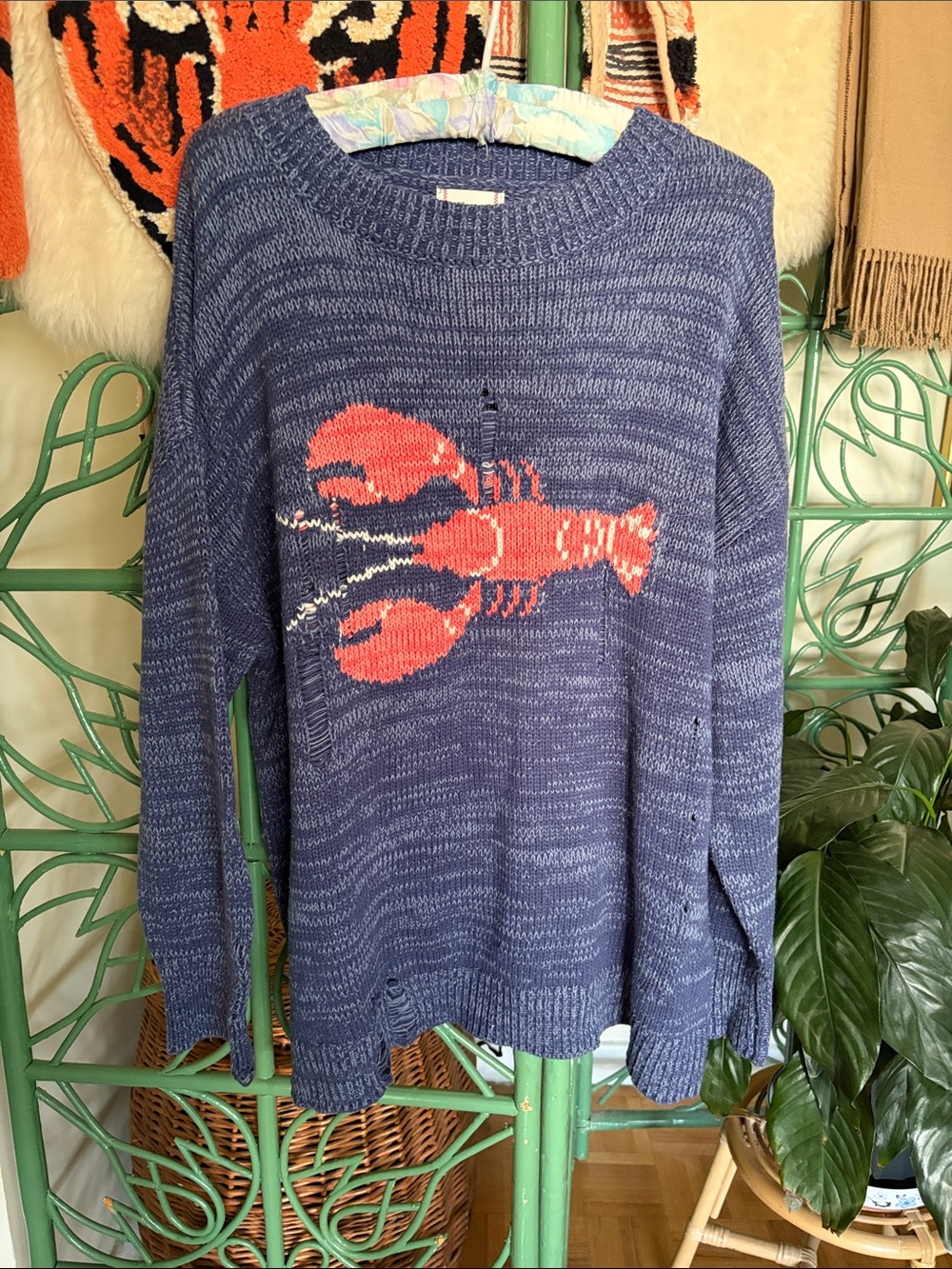 (Intentionally) Distressed BDG Knit lobster Sweater